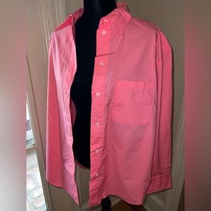 Oversized womens button down blouse NWT